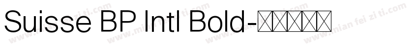 Suisse BP Intl Bold字体转换